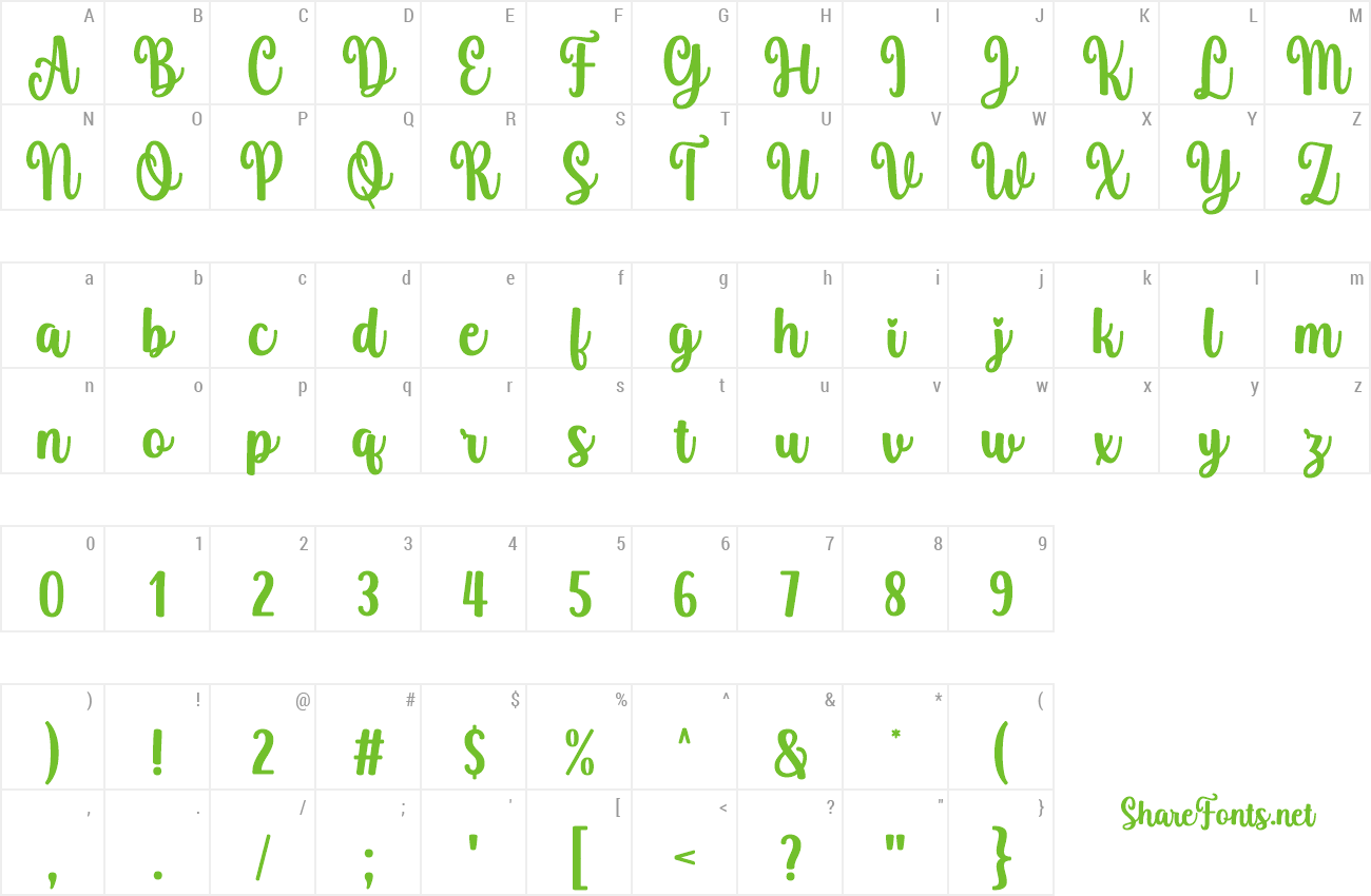 Font Hello Anessca preview